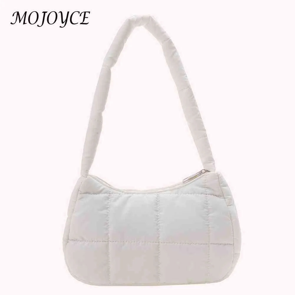 Quilted Women Hand Bags Casual Check Female Tote Winter Soft Warm