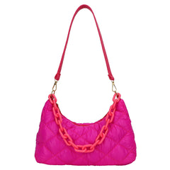 Quilted Women Shoulder Bags Cotton Padded Chain Shoulder Handbag