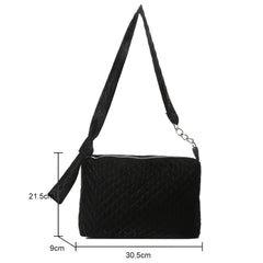 Quilted Women Shoulder Bags Nylon Cotton Ladies Handbags
