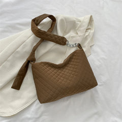 Quilted Women Shoulder Bags Nylon Cotton Ladies Handbags