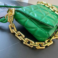 Quilting PU Leather Crossbody Bag for Women Summer Travel Trends Shoulder Bag