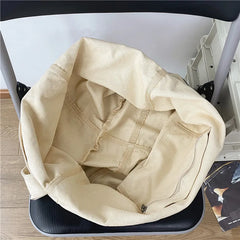 Canvas Messenger Bag Large Capacity Student Shoulder Casual Shopping