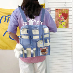 Canvas Female School Bags Women's Handbags Large Capacity