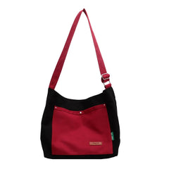 Stylish Contrast Canvas Tote Bag for Women's Travel