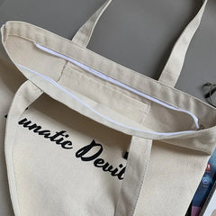 Female Canvas Shoulder Bag Large Tote Shopper Student School Bag