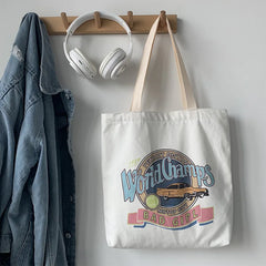 Large Capacity Canvas Tote Bag for Students