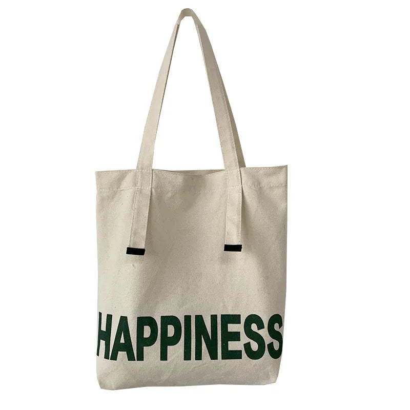 Large Capacity Canvas Shoulder Bag for College Students