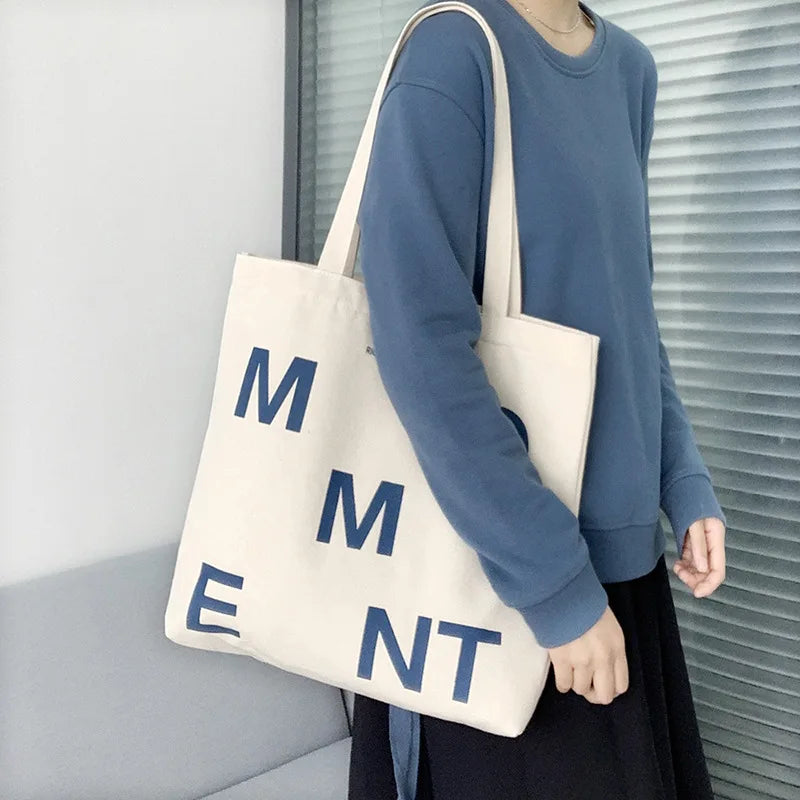 Canvas Shoulder Bag for Women, Large Capacity