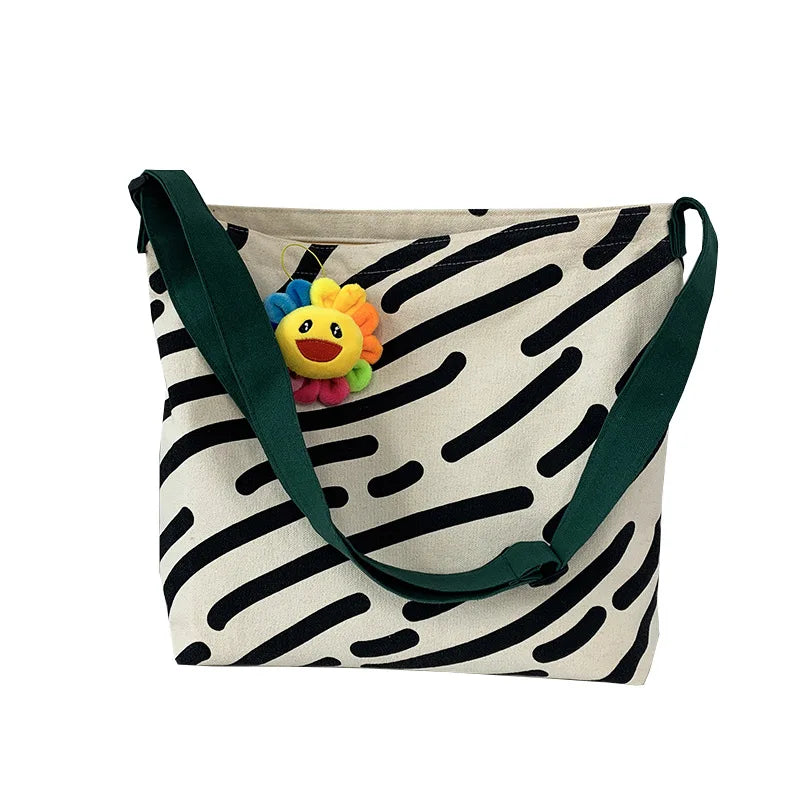 Women's Large Capacity Shoulder Bag for Students Class Ins Schoolbag
