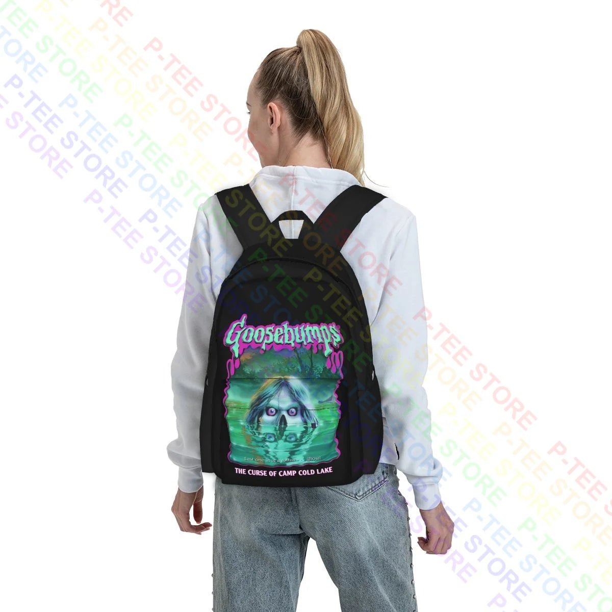 Goosebumps Nightmare Halloween Camp Lake Horror Backpack