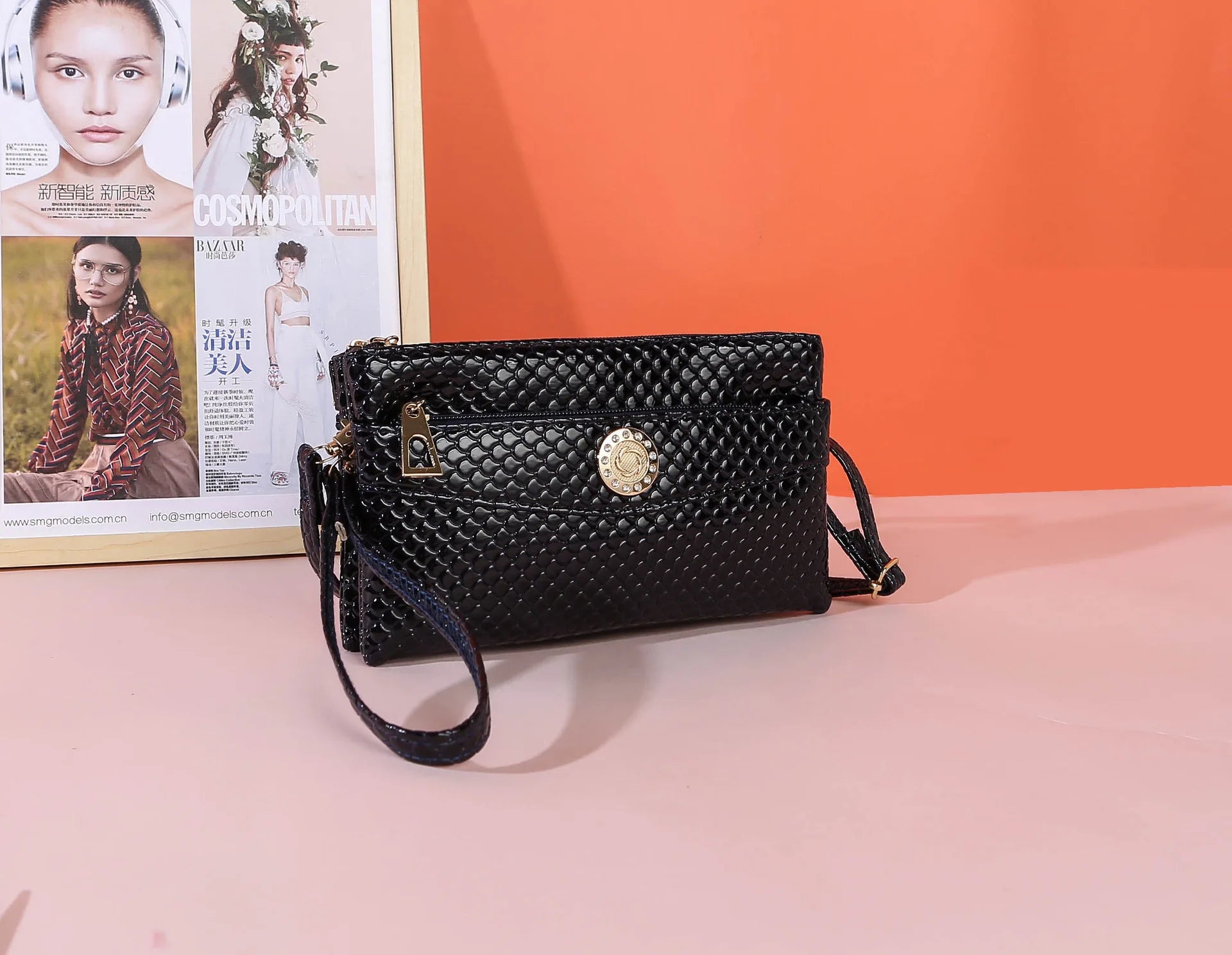 Women's Leather Crossbody Bag Shoulder Wallet Purse