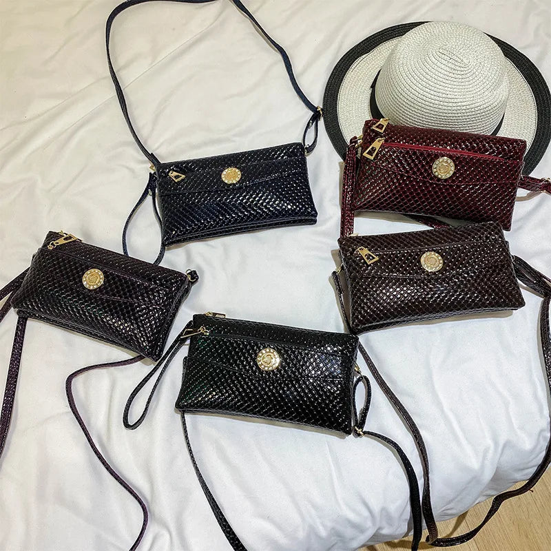 Women's Leather Crossbody Bag Shoulder Wallet Purse