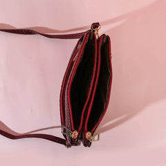 Women's Leather Crossbody Bag Shoulder Wallet Purse