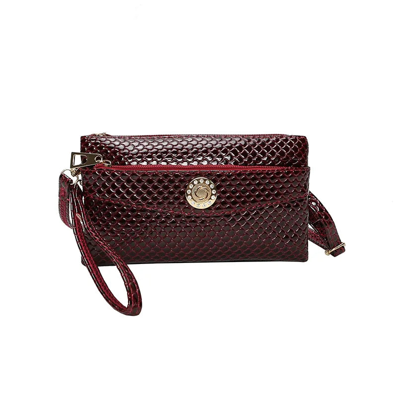 Women's Leather Crossbody Bag Shoulder Wallet Purse