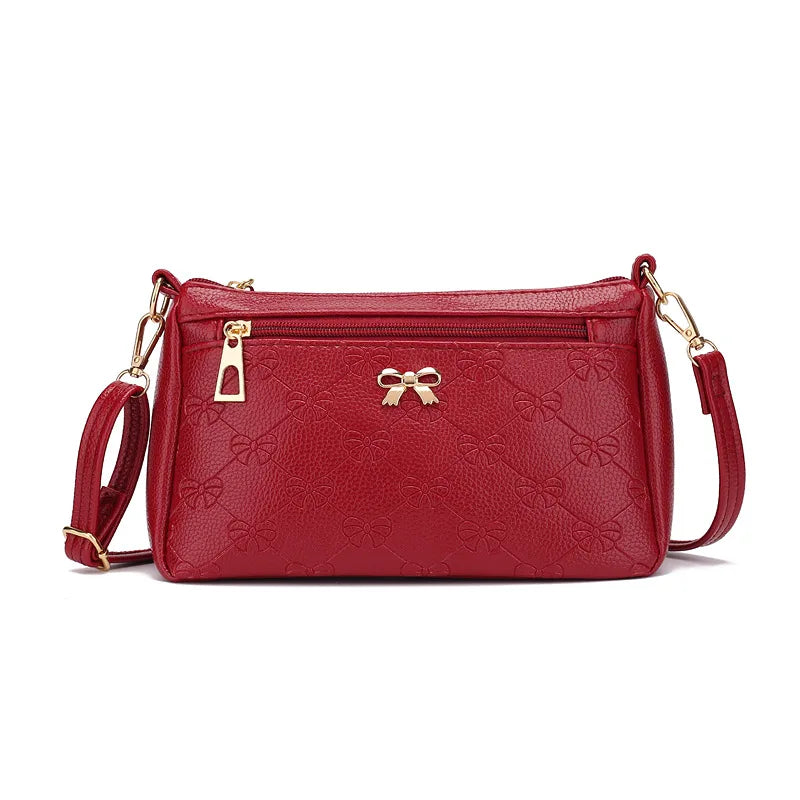 Vintage Leather Clutch Purse Small Shoulder Bag