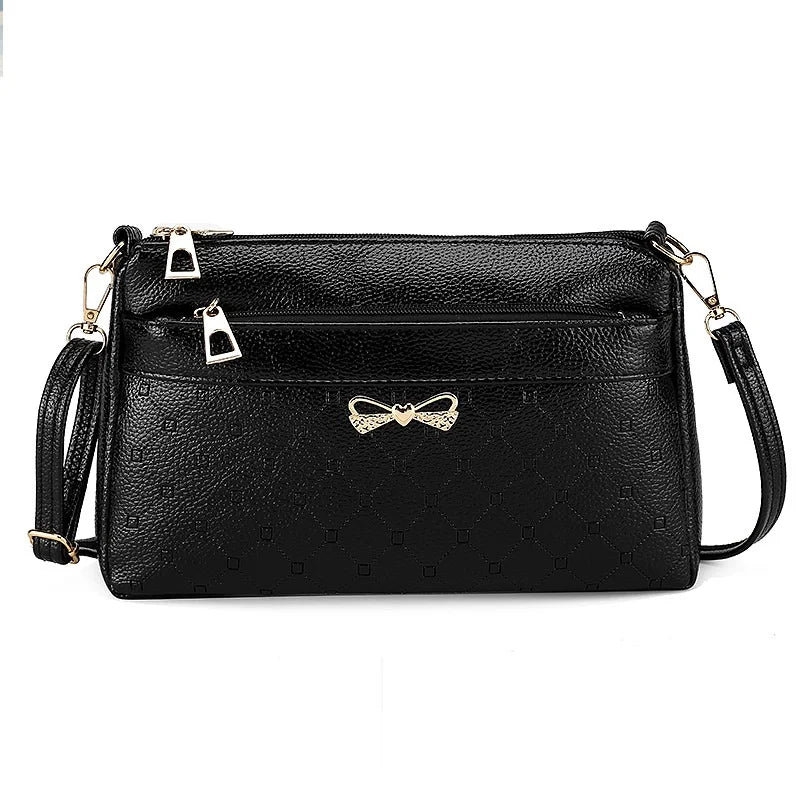 Women's Large Capacity Tote Shoulder Bag Top-Handle Leather Purse
