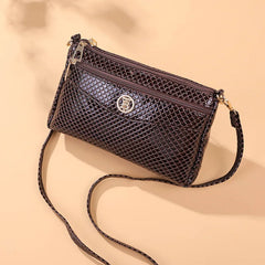 Multi-layer Leather Shoulder Bag Women's Handbag