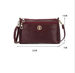Multi-layer Leather Shoulder Bag Women's Handbag