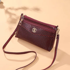 Multi-layer Leather Shoulder Bag Women's Handbag