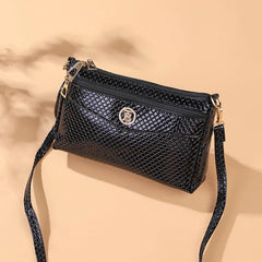 Multi-layer Leather Shoulder Bag Women's Handbag