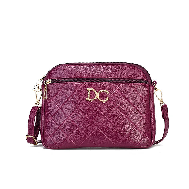 Women's Leather Crossbody Handbag Messenger Sac Ladies Purses