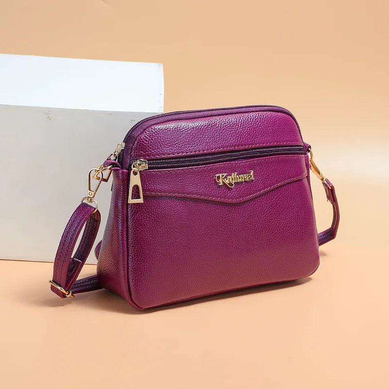 Women's Soft Leather Crossbody Bag Large Purse