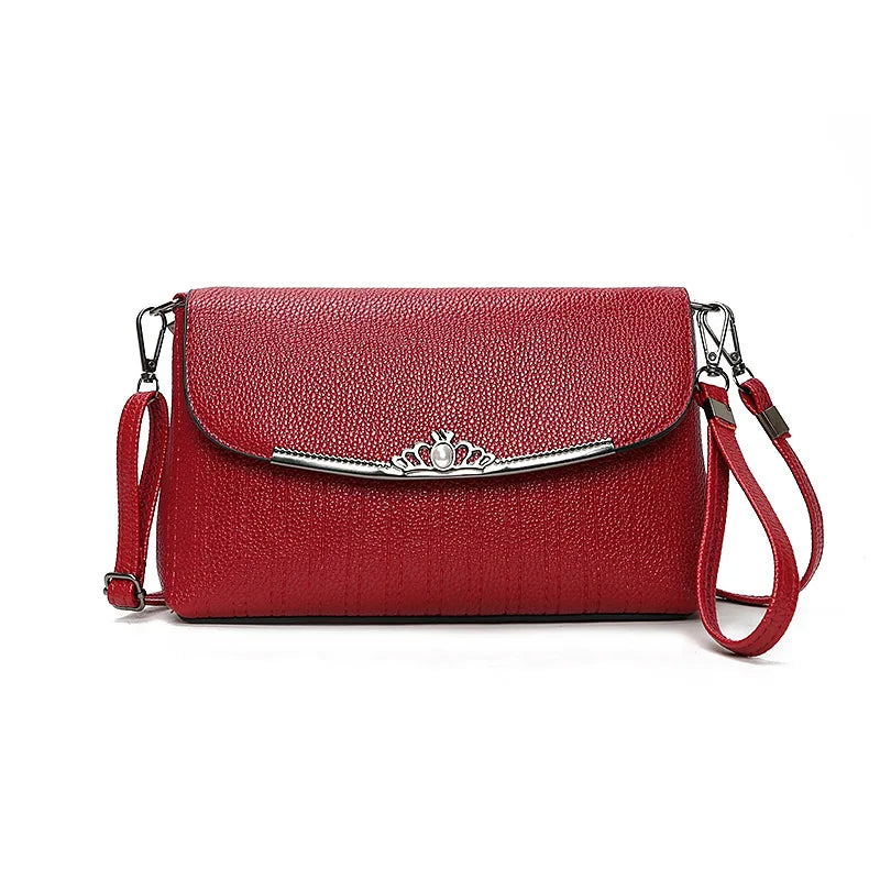 R031 Leather Hobos Handbags for Women Girls Underarm Bags