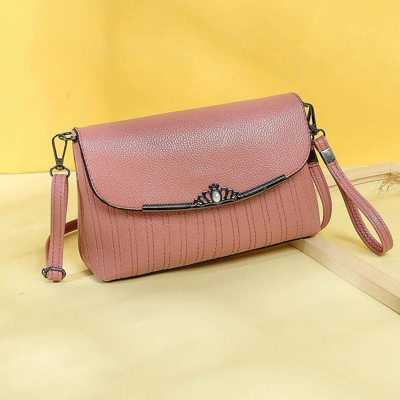 R031 Leather Hobos Handbags for Women Girls Underarm Bags