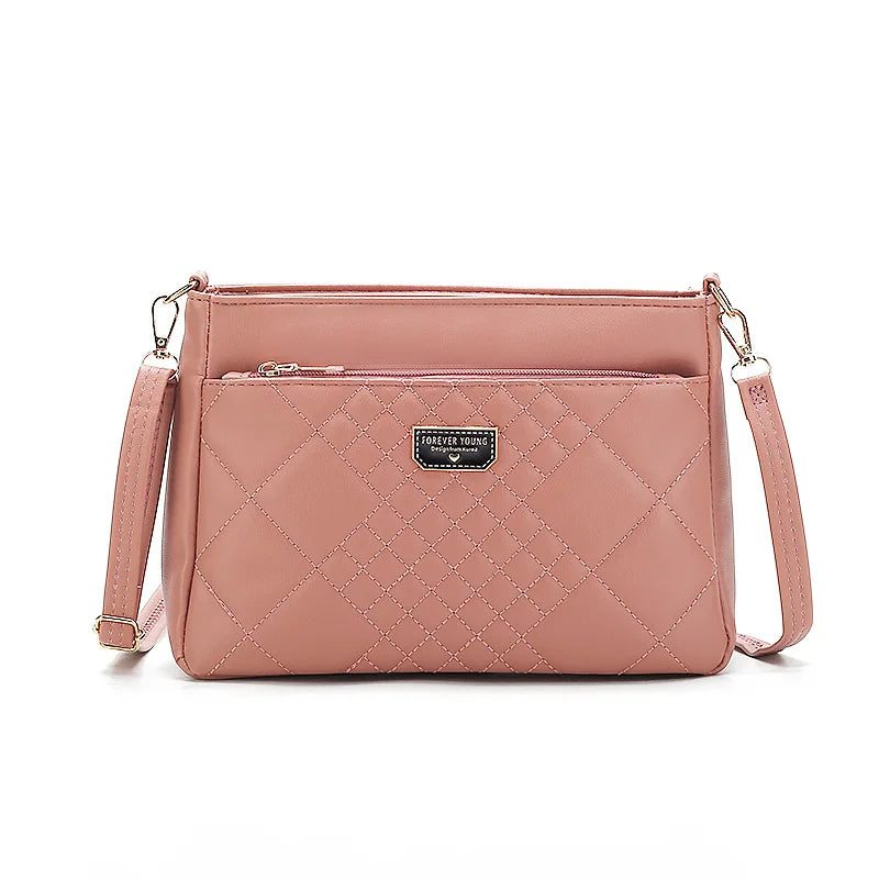 Ladies Flower Handbag Underarm Shoulder Bag Soft Leather Purse