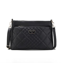 Ladies Flower Handbag Underarm Shoulder Bag Soft Leather Purse