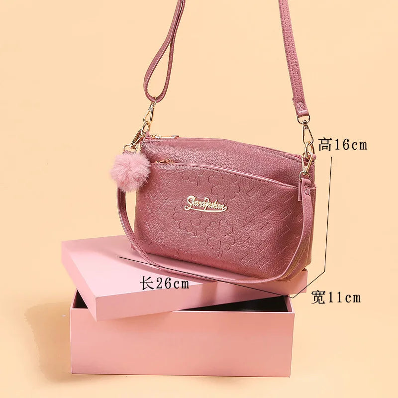 R068 Hourglass Crossbody Bag Wide Webbing Shoulder Purse French Classic Bag