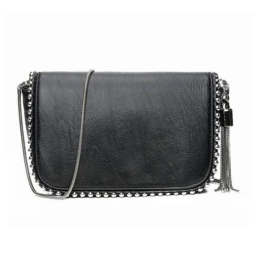 Small Shoulder Bag Crossbody Messenger with Tassel