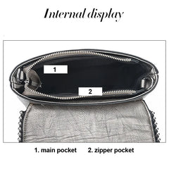 Small Shoulder Bag Crossbody Messenger with Tassel