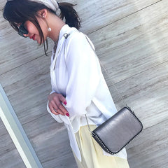 Small Shoulder Bag Crossbody Messenger with Tassel