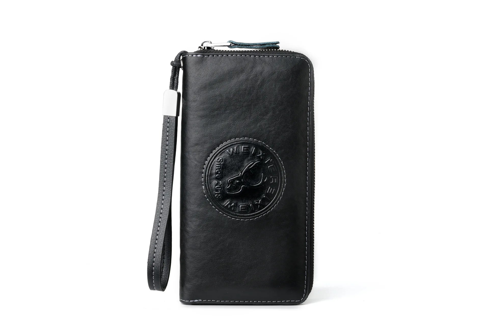 RFID Anti-theft Leather Wallet Men's Bag Vintage HandBag Clutch Carteras