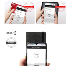 RFID Leather Passport Bag Business Passport Covers Multi-Function Document Pack