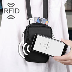 RFID Travel Neck Passport Cover Anti-Theft Money Bag