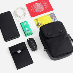 RFID Travel Neck Passport Cover Anti-Theft Money Bag