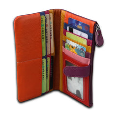 RFID Wallet Women Hasp Zipper Wallets Leather Female Purse