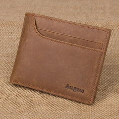 RFID Shielded Leather Short Wallet 8104