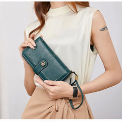 RFID Zipper Wallet for Women Large Capacity Handbag