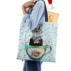 Rabbit Canvas Shoulder Bag Women Print Harajuku Casual Shopping travel Handbag