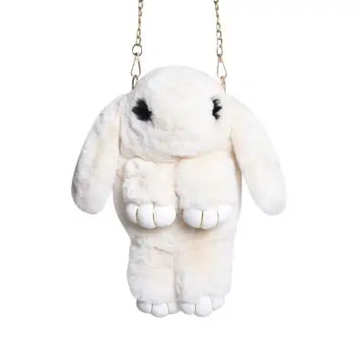 Rabbit Faux Fur Kids Handbag for Girls