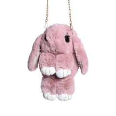 Rabbit Faux Fur Kids Handbag for Girls