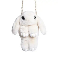 Rabbit Faux Fur Kids Handbag for Girls