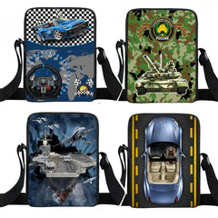 Racing Car/Tank Crossbody Bag Women Handbag Travel Shoulder Bag Teenager Tote