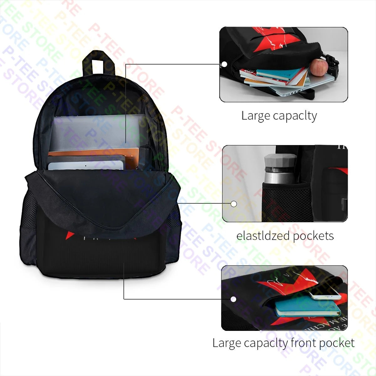 Rage Against The Machine Battle Ratm Large Capacity Backpack Gym Art Print