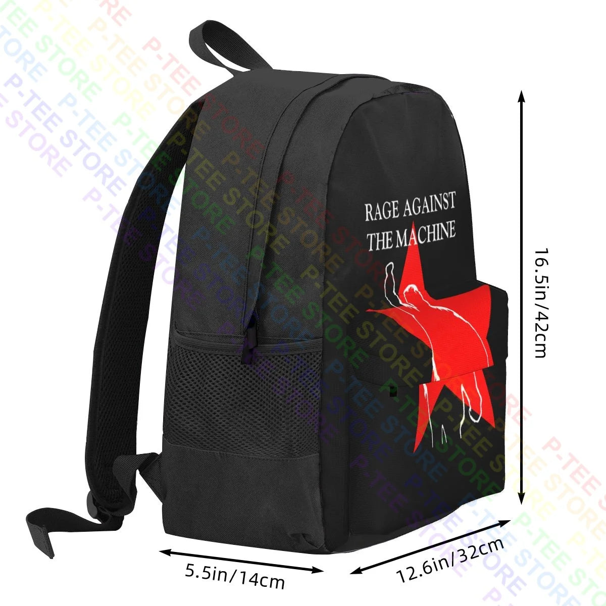 Rage Against The Machine Battle Ratm Large Capacity Backpack Gym Art Print