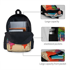 Rainbow 70s Sun Backpacks Men's Backpacks Bags For Women