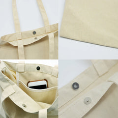 Rainbow Cotton Canvas Bag Women's Casual Shoulder Bags Lady Handbag